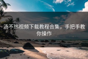 汤不热视频下载教程合集，手把手教你操作