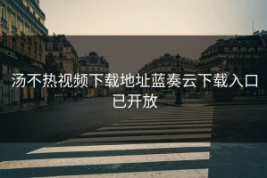 汤不热视频下载地址蓝奏云下载入口已开放