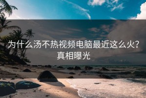 为什么汤不热视频电脑最近这么火？真相曝光