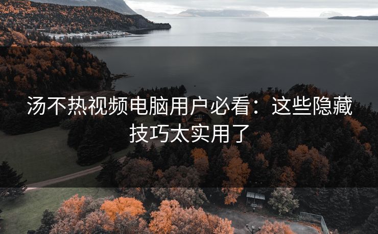 汤不热视频电脑用户必看：这些隐藏技巧太实用了